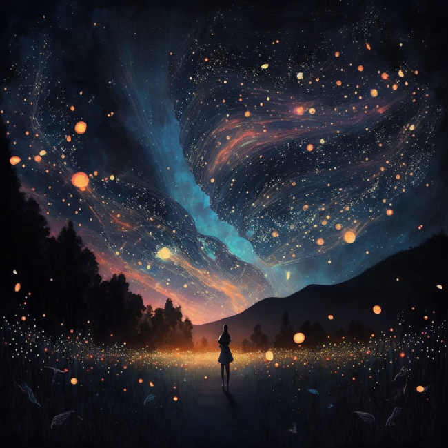 Firefly stars.