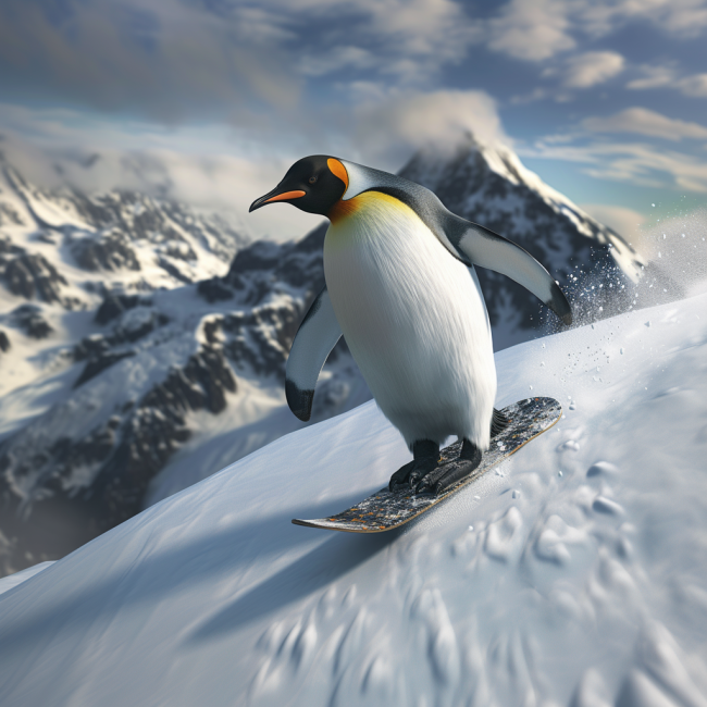 Pablo snowboarding